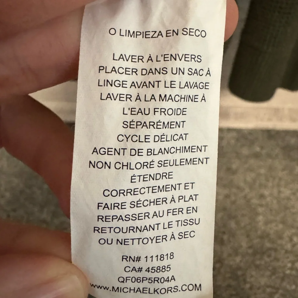 Michael Kors Women's olive Green Knit hoodie - Picture 9 of 9